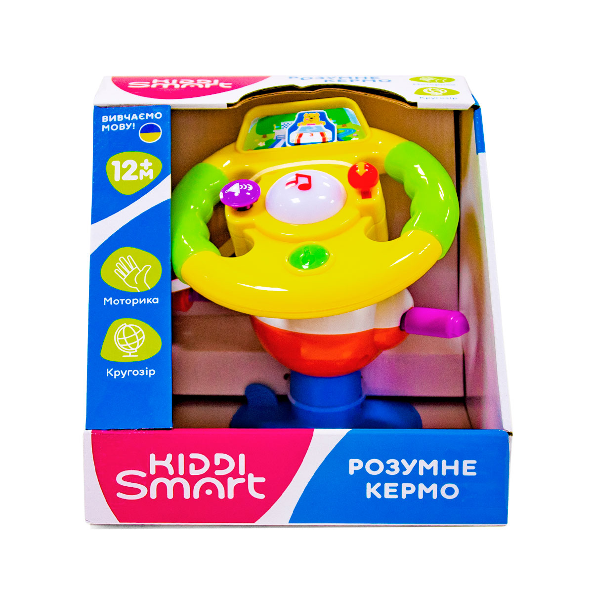 Іграшка на присоску Kiddi Smart – Розумне Кермо (світло, українська) — фото 7