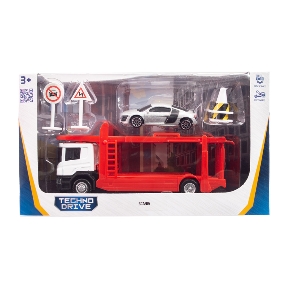Ігровий набір автомоделей "Автоперевізник Sсania" 250430U масштаб 1:64 — фото 12